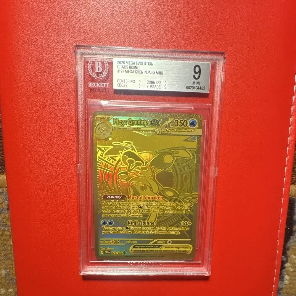 Nintendo Pokemon TCG Mega Greninja EX 122/086 MHR Full Art Holo BGS 9
